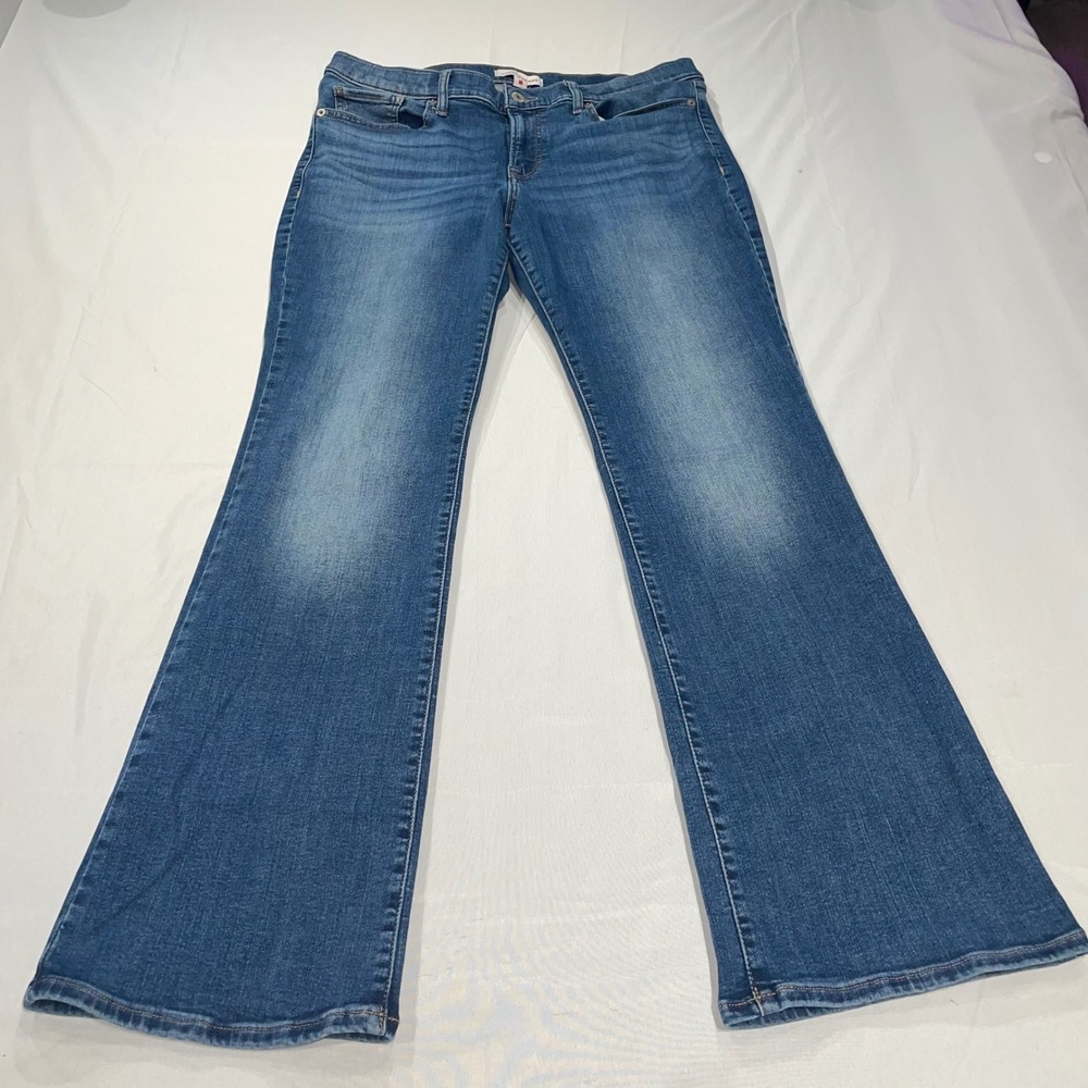 Lucky Brand Sweet Mid Rise Bootcut Jeans Blue Wash Denim 14/32 R Women's